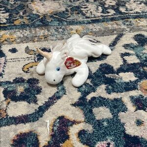 Ty White Unicorn Stuffed Animal